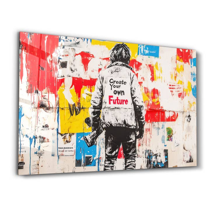 Skapa din egen framtid - Glasväggskonst för wholesale av Artdesigna KG