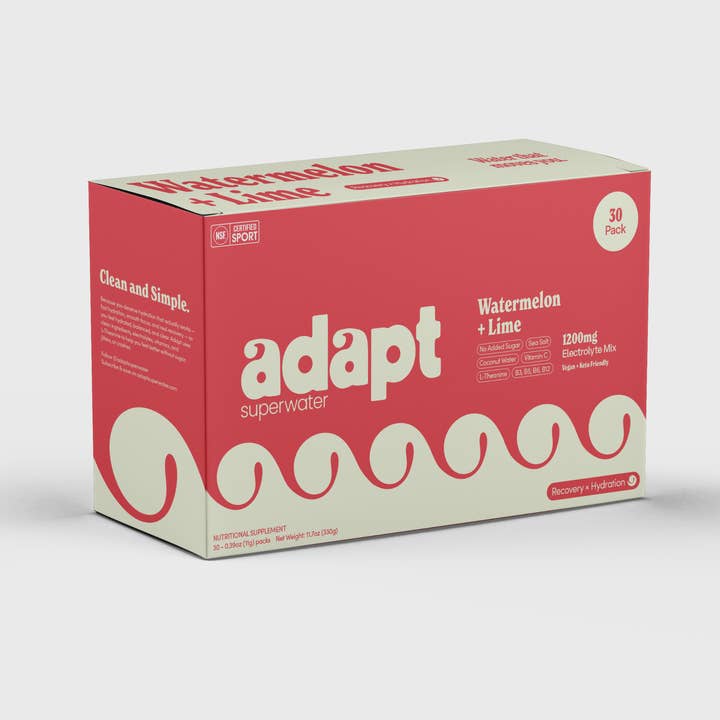 ADAPT 30pk | WATERMELON Hydration & Recovery Electrolyte Mix for wholesale by Adapt SuperWater