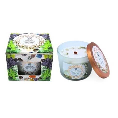 Ethike.eu - Wholesale Jar/Filled Candle - Purification - White Sage Semiprecious Stone Candle4