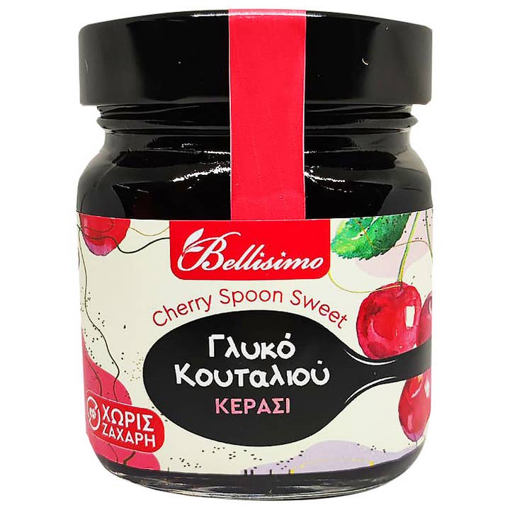 Cuillère Cherry Sweet SUGAR Free (240gr) pour la vente par Bellisimo Greek Products