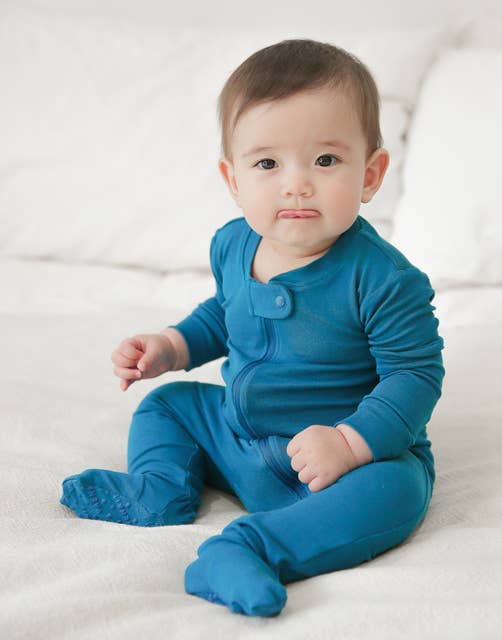 Bleu Vert Grenouillère Bébé Bleu Vert Modal en vente sur Faire2