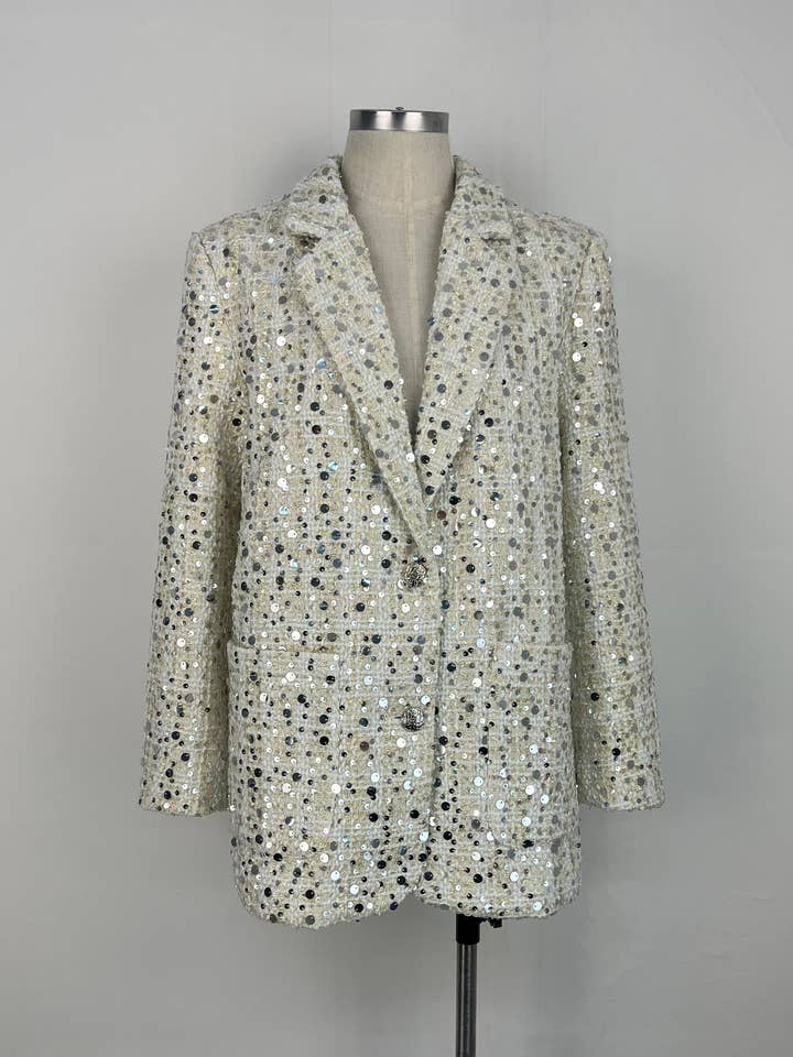 Blazer con paillettes (08-3578) per la vendita all'ingrosso da parte di aikha
