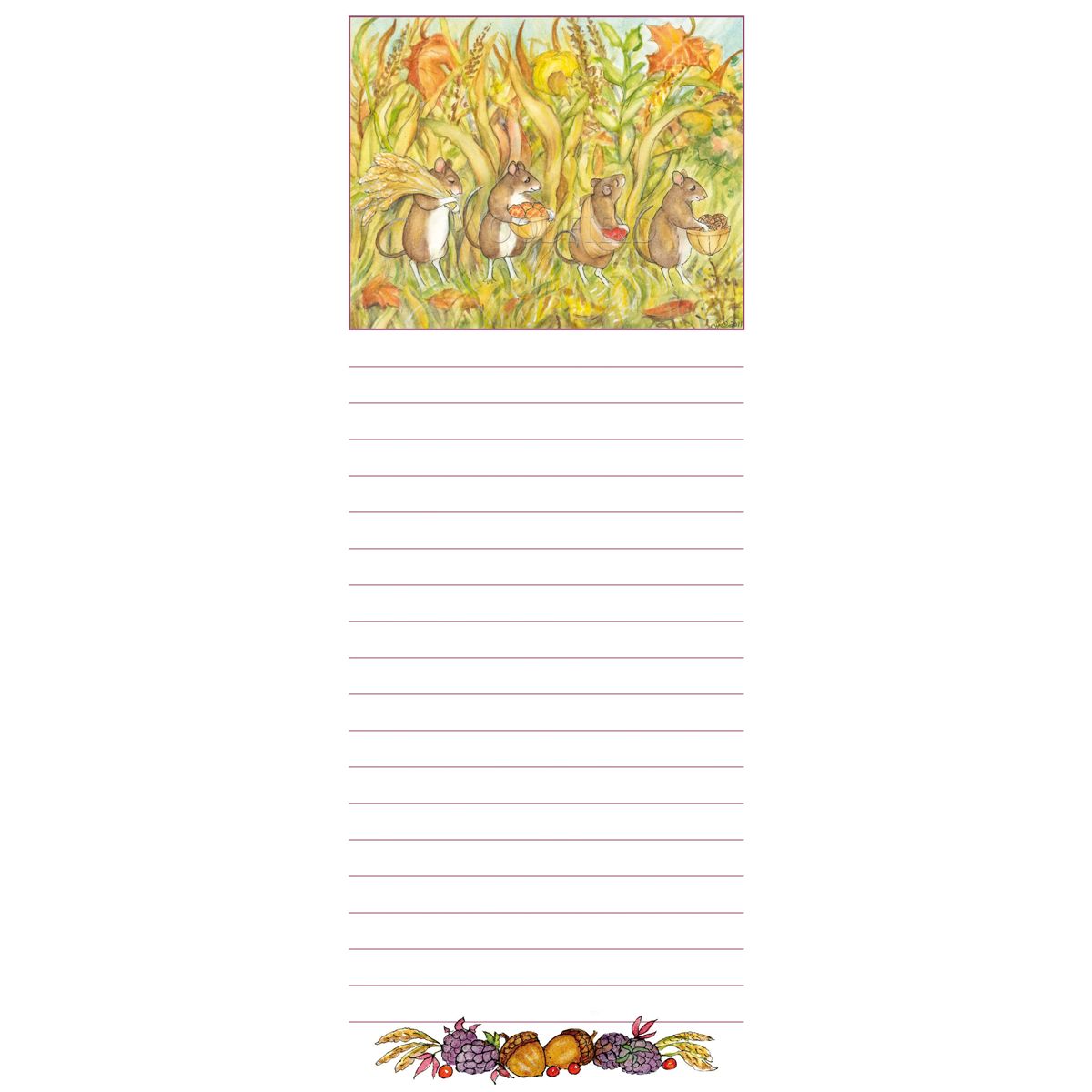 Woodfield Press - Wholesale Notepad - #7325 - Mice Gathering Magnetic Notepad0