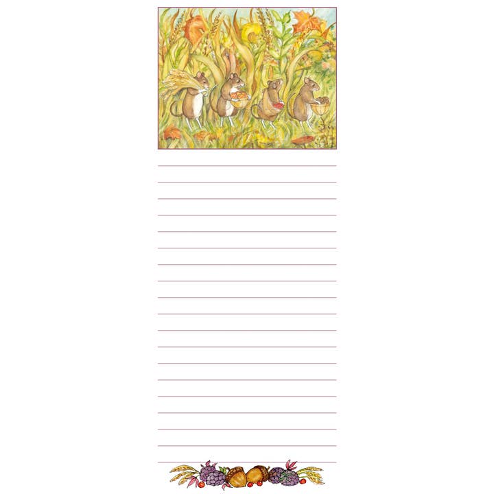 #7325 - Mice Gathering Magnetic Notepad for wholesale by Woodfield Press