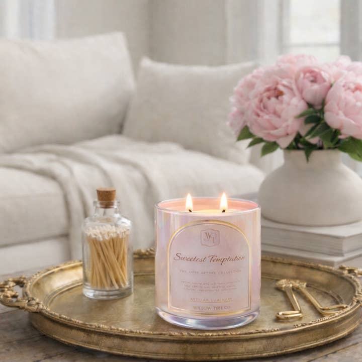 The Willow Tree Co - Wholesale Jar/Filled Candle - Sweetest Temptation Luminary1
