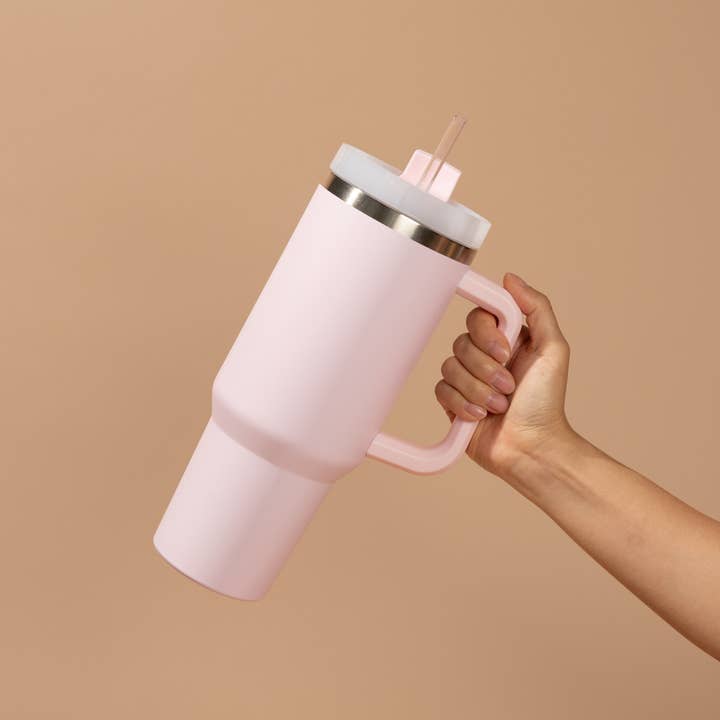 Sweet Water Decor - Wholesale Insulated Mug/Tumbler - Blush Pink 40 oz Travel Tumbler - Home Decor & Gifts