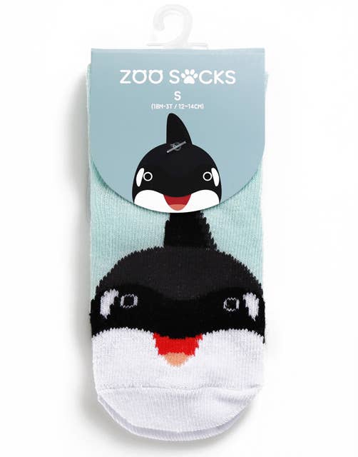 Sky Orca Zoo Baby Animal Socks for wholesale on Faire1