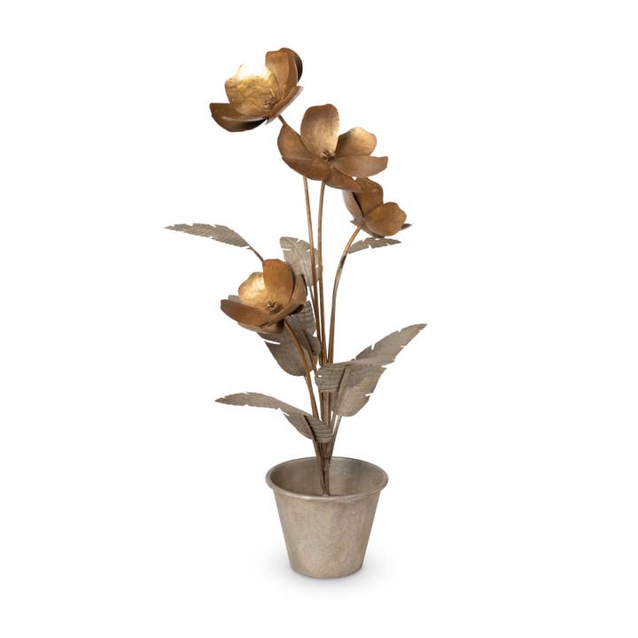 Promo Calytrix Metal Floral Sculpture for wholesale by Park Hill Collection