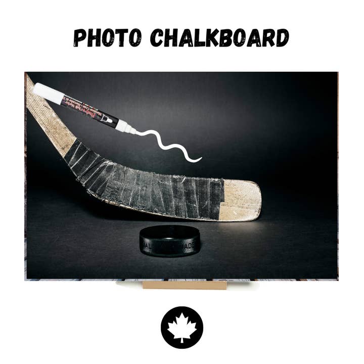 Hockey Stick - Jeannie B Photo Chalkboard for wholesale by JEANNIE B