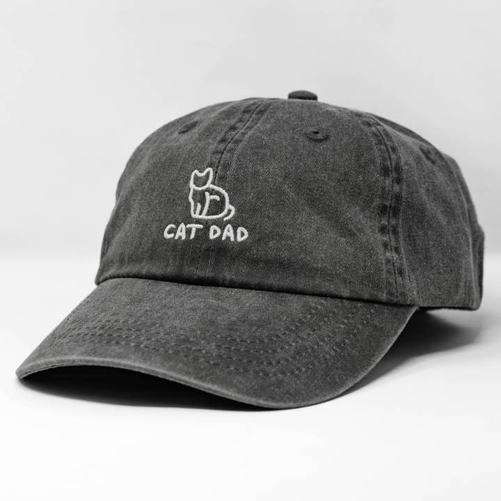 The Hungry Sloth - Wholesale Baseball Cap - Men's - Cat Dad Embroidered Dad Hat