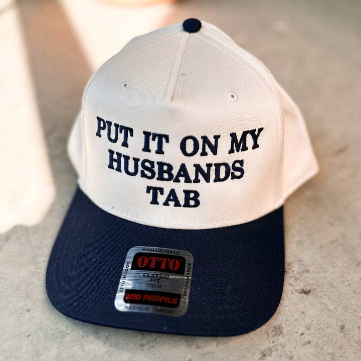 D&E Tees - Wholesale Trucker Hat - Women's - Put It On My Husbands Tab Embroidery Cap