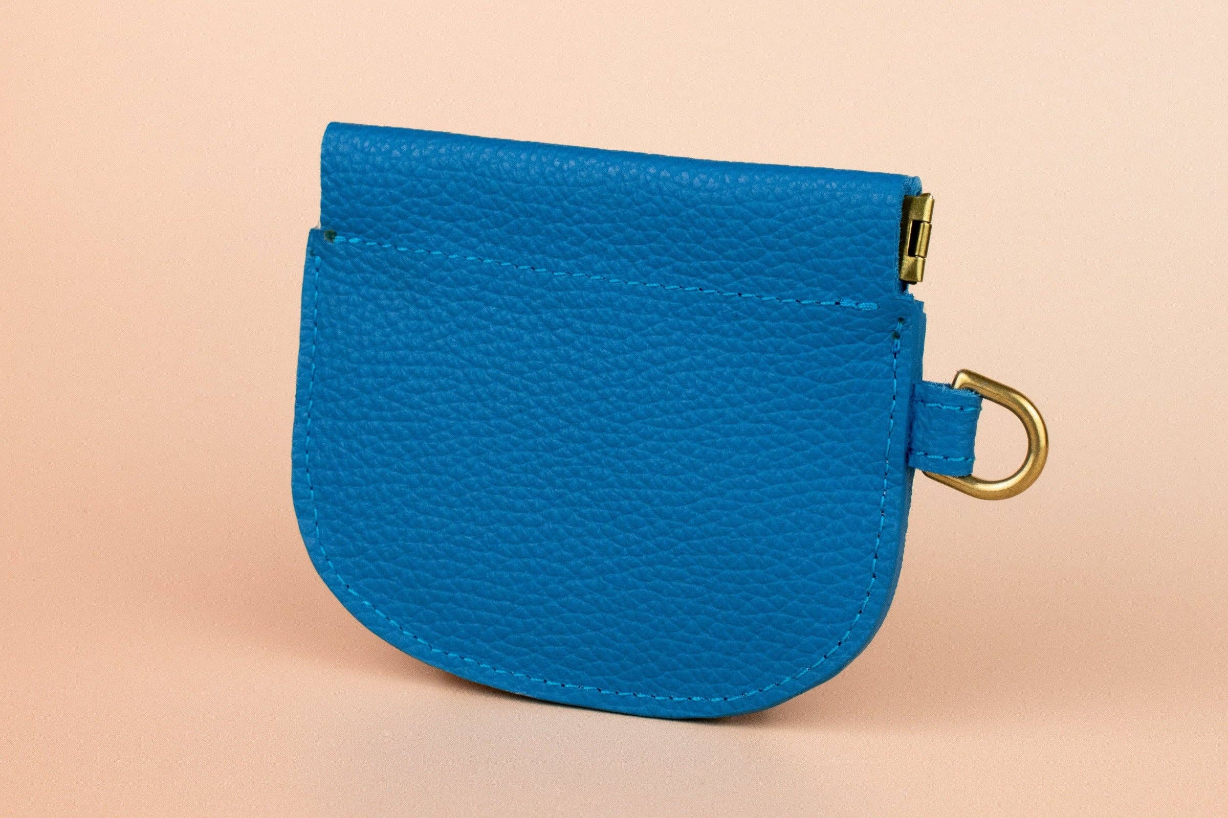 Cold Gold - Wholesale Card Holder - Women's - Slim Card Holder Case, Leather Wristlet in Matisse Blue9