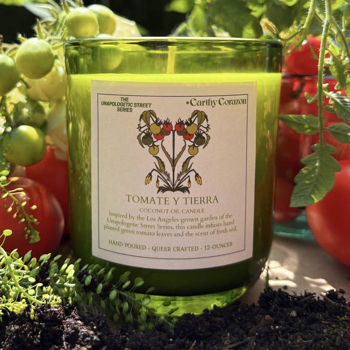 Tomate y Tierra Candle for wholesale by Earthy Corazon