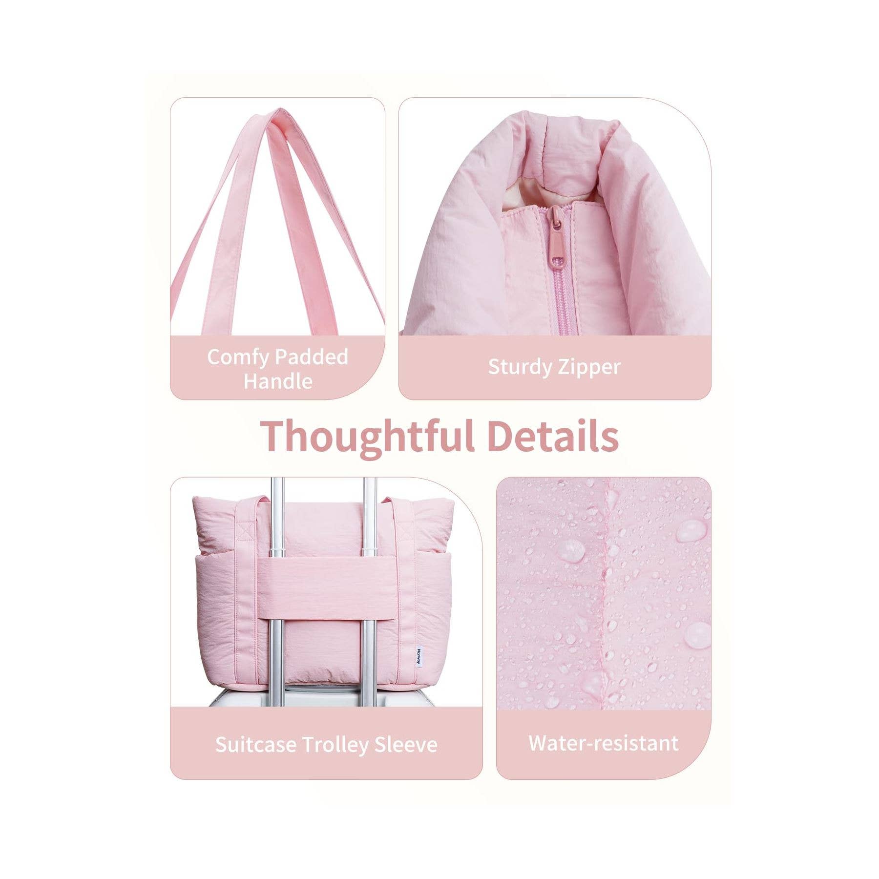 NARWEY INC - Vendita all'ingrosso Borsa tote - Donna - Borsa da viaggio Narwey Puffer per donne, adatta come bagaglio a mano.45