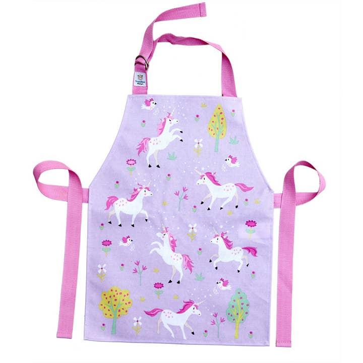 Unicorn Friends Apron for wholesale by ThreadBear Design (Ship from Canada)