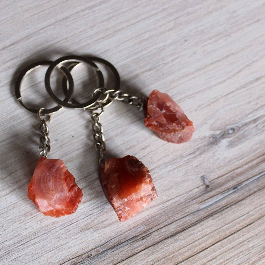 Pebble House - Wholesale Keychain - Unisex - Raw Crystal Keychain (Crystals & Stones)5