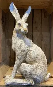 ABitQuackers – wholesale Decorative figurine – March Hare Left - Aged White0