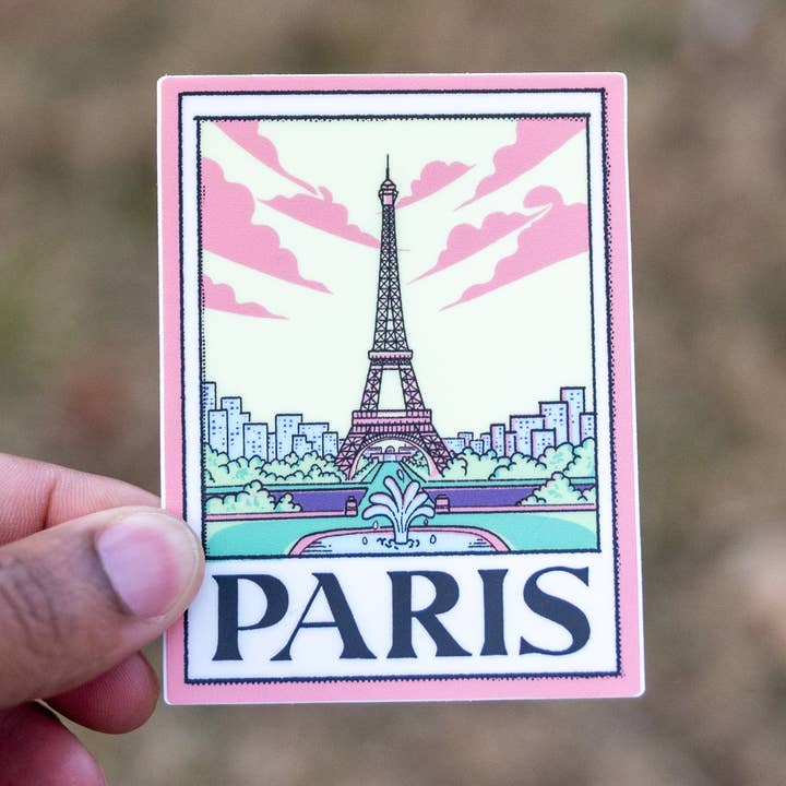 Una imagen de París | Pegatina para venta al por mayor de Menottees