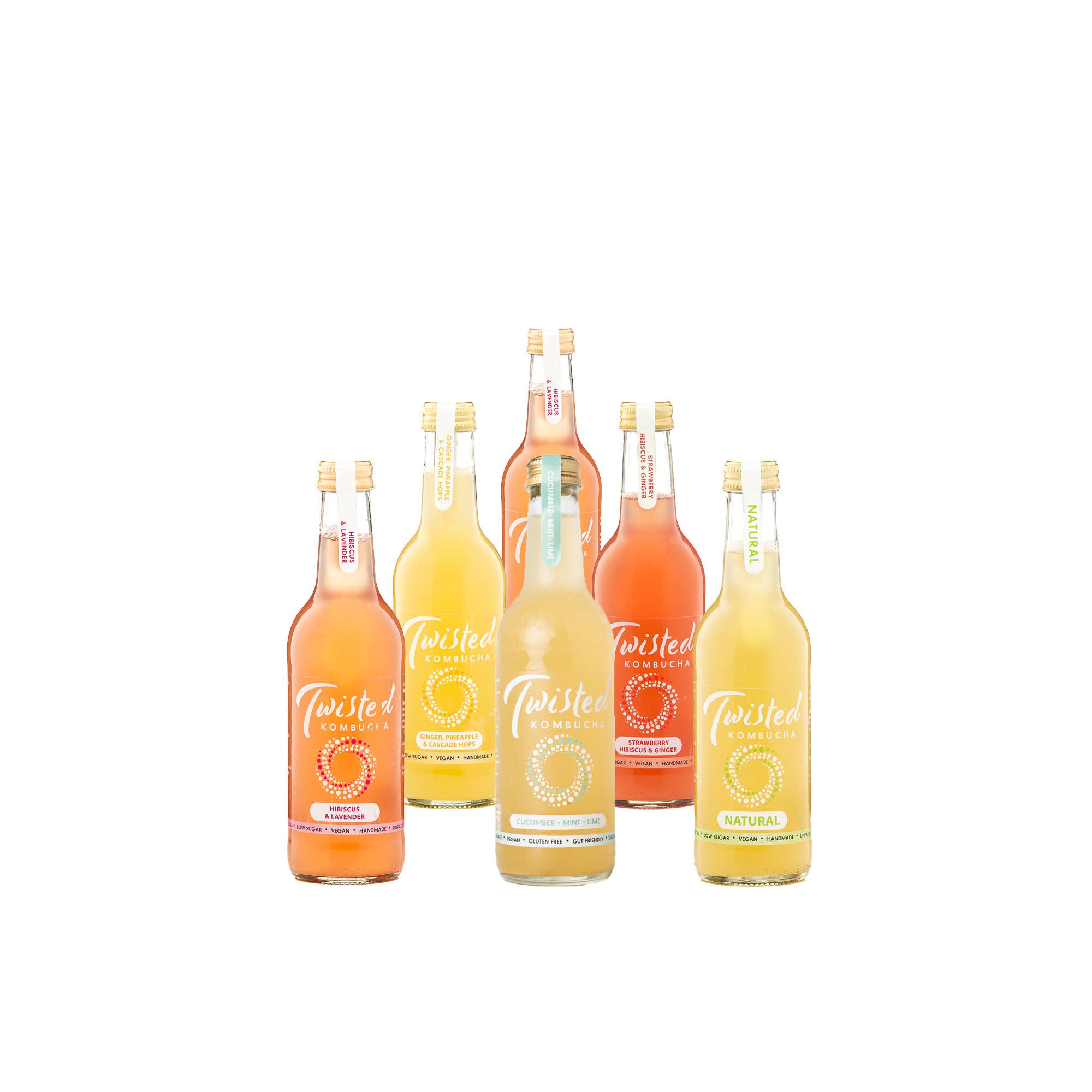 Twisted Kombucha - Vente Kombucha - Twisted Kombucha - Assortiment de saveurs