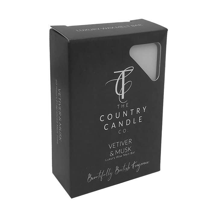 Pastels-Vetiver & Musk 60 Uur Wax Melt voor wholesale door The Country Candle Co.