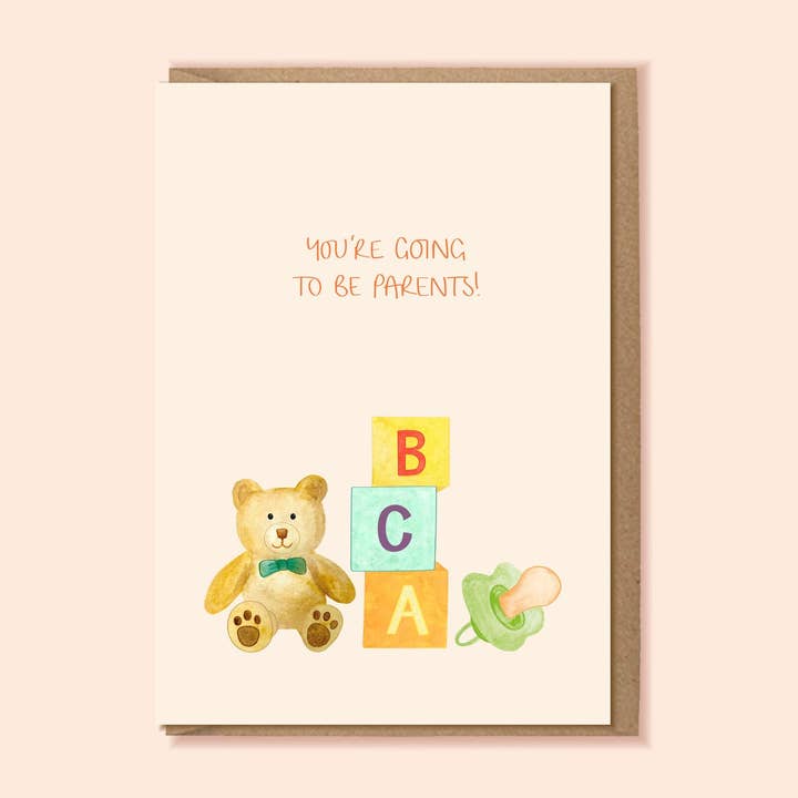 YOU’RE GOING TO BE PARENTS A6 Card for wholesale by Jemma Leigh Design