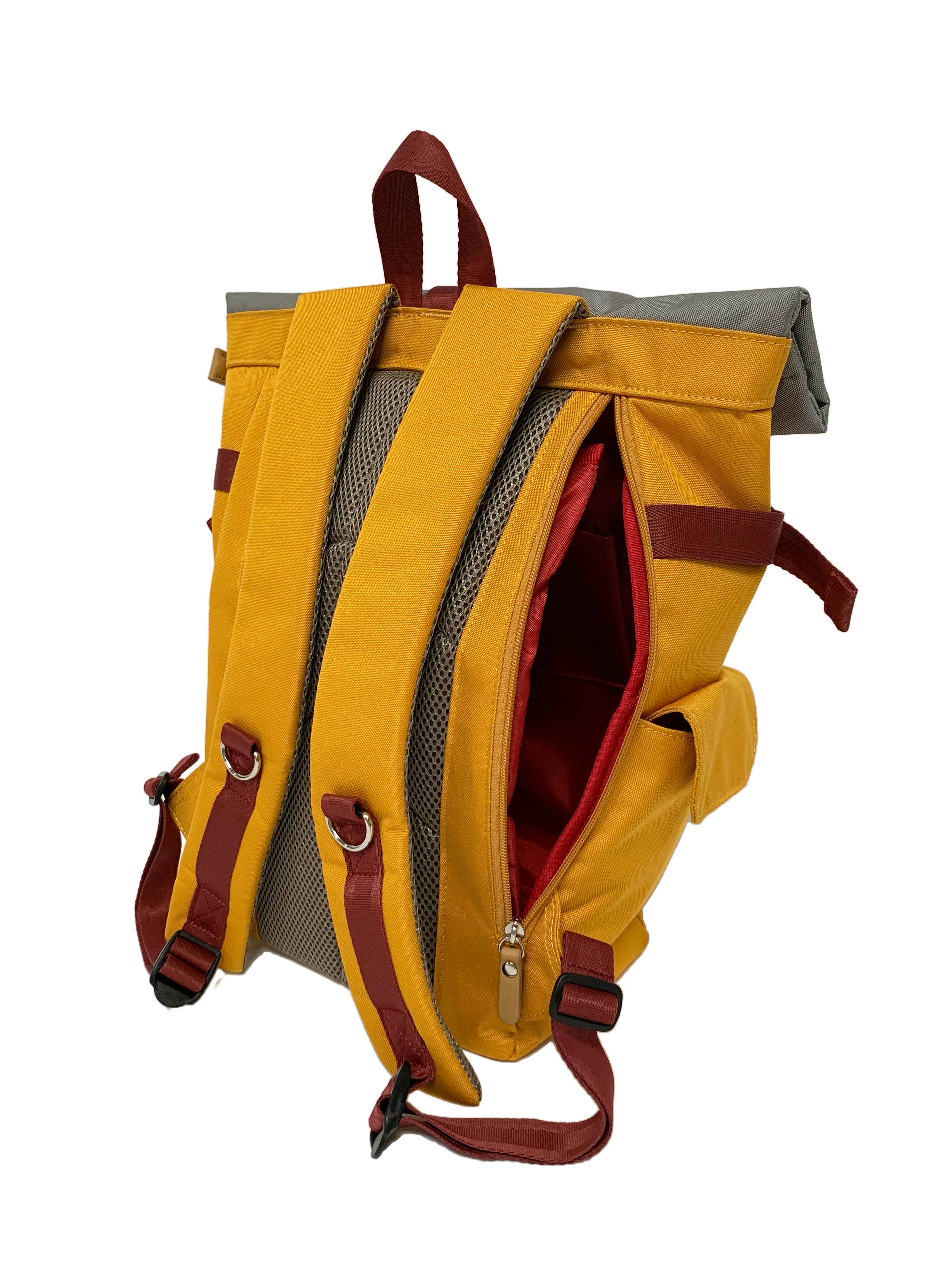 Harvest Label - Vente Sac à dos – unisexe - Sac à dos Rolltop 2.0 moutarde4