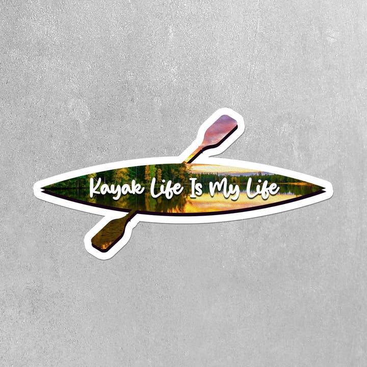 Kayak Life Is My Life Sticker for wholesale by Real Cool Stickers & Stuff