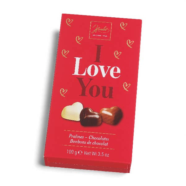 Étui de chocolats coeur - 100g pour la vente par ADG Diffusion