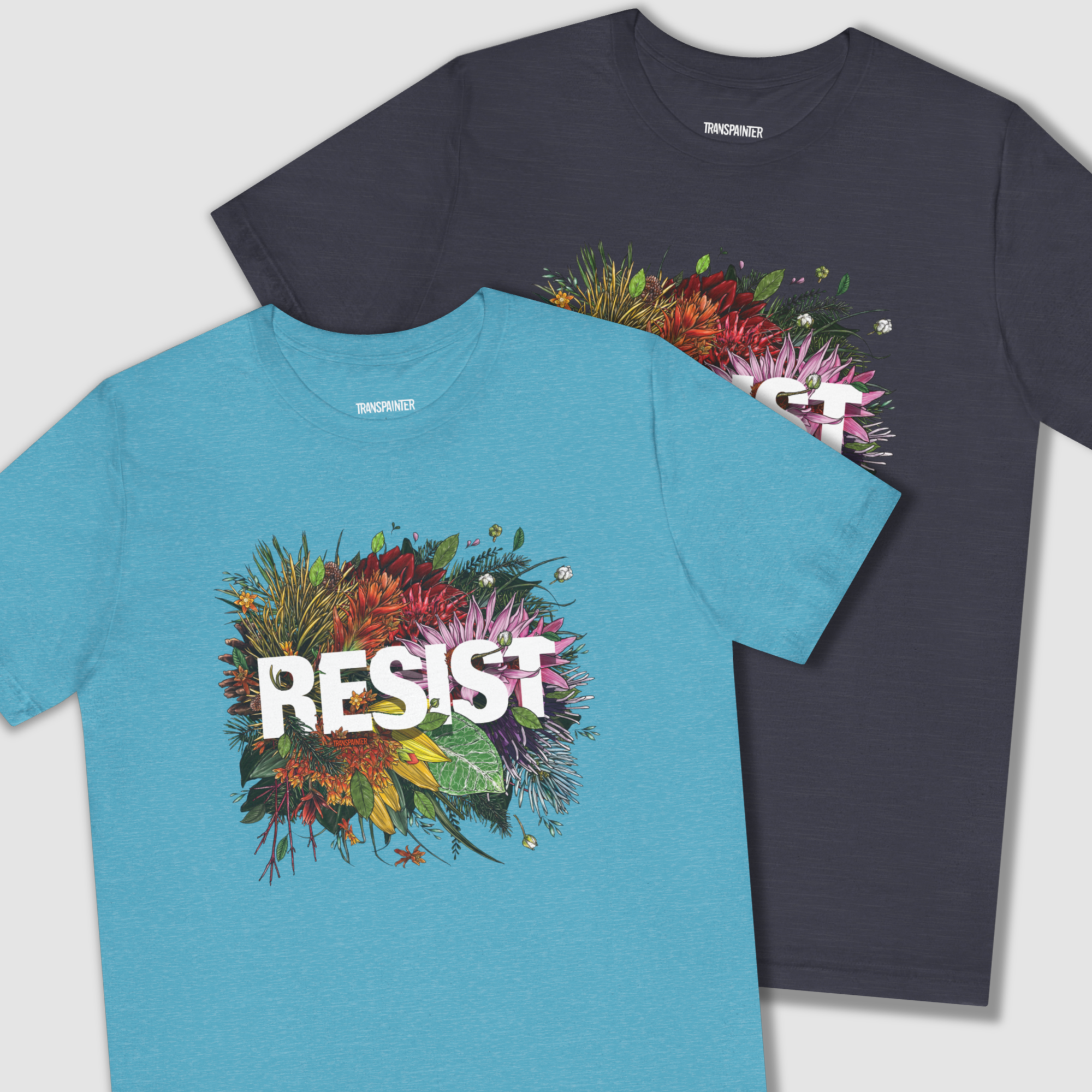 Transpainter - Wholesale Screen Printed T-Shirt - Unisex - RESIST TeeShirt | Resist TShirts | No Kings Protest Apparel | Resist Facism13
