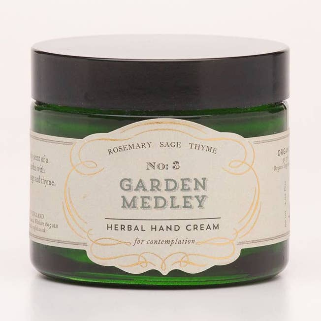 No: 3. Garden Medley Organic Herbal Hand Cream for wholesale by Quintessentially English
