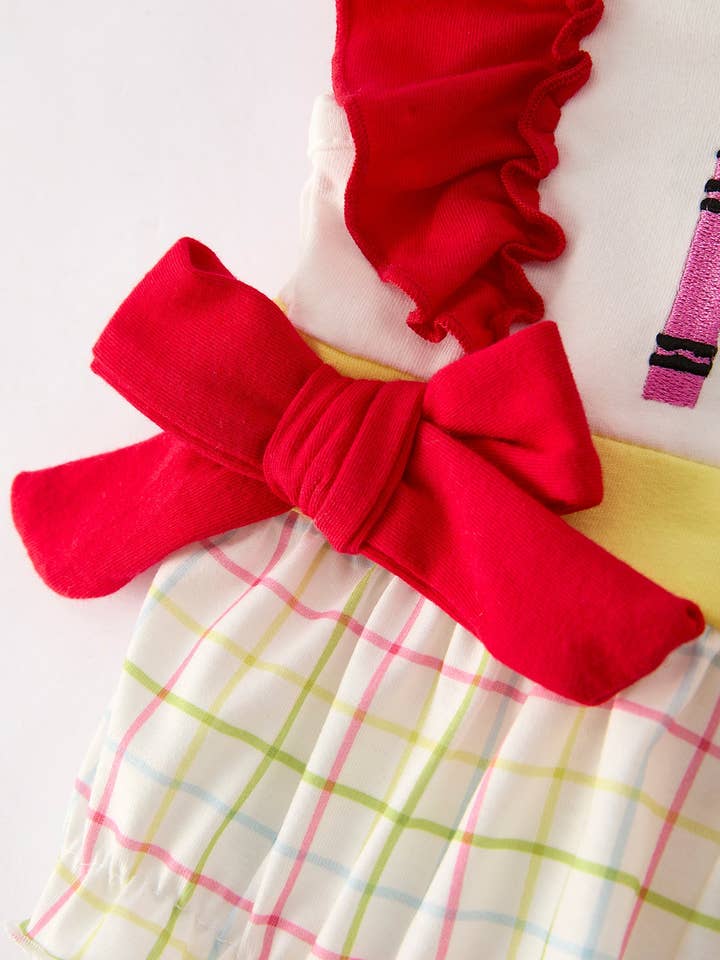 Rylee Faith Designs - Wholesale Rompertje - Baby - Terug-naar-school geborduurde meisjesromper9