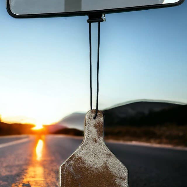 reSCENTit ~ Red Dirt Leather - Wholesale Car Freshener - Unisex - 2P-HAIR ON HIDE reSCENTable CHARMS 8