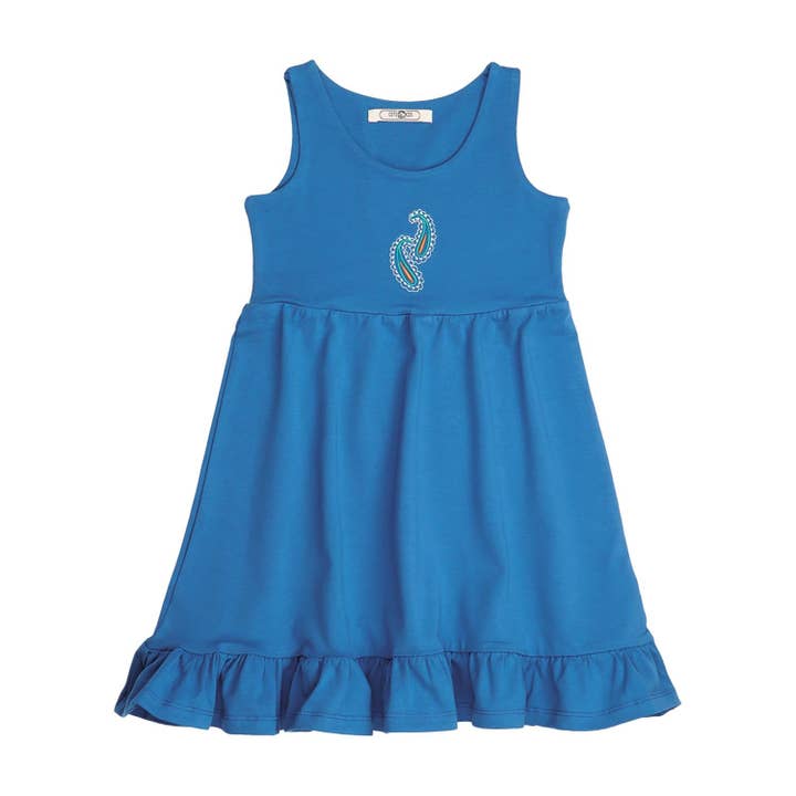 Vestido Sem Mangas Paisley Colorido 23 por atacado de walkiddy