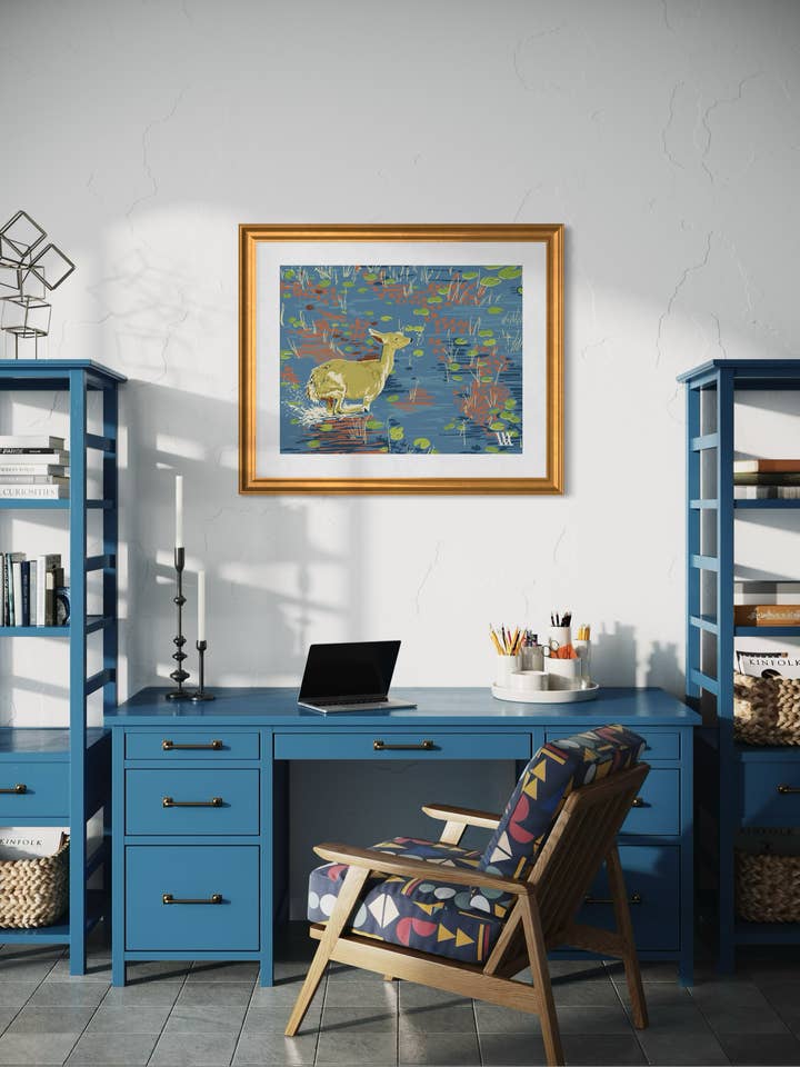 Melon Lily Pad Doe for wholesale by Austin Williams Art