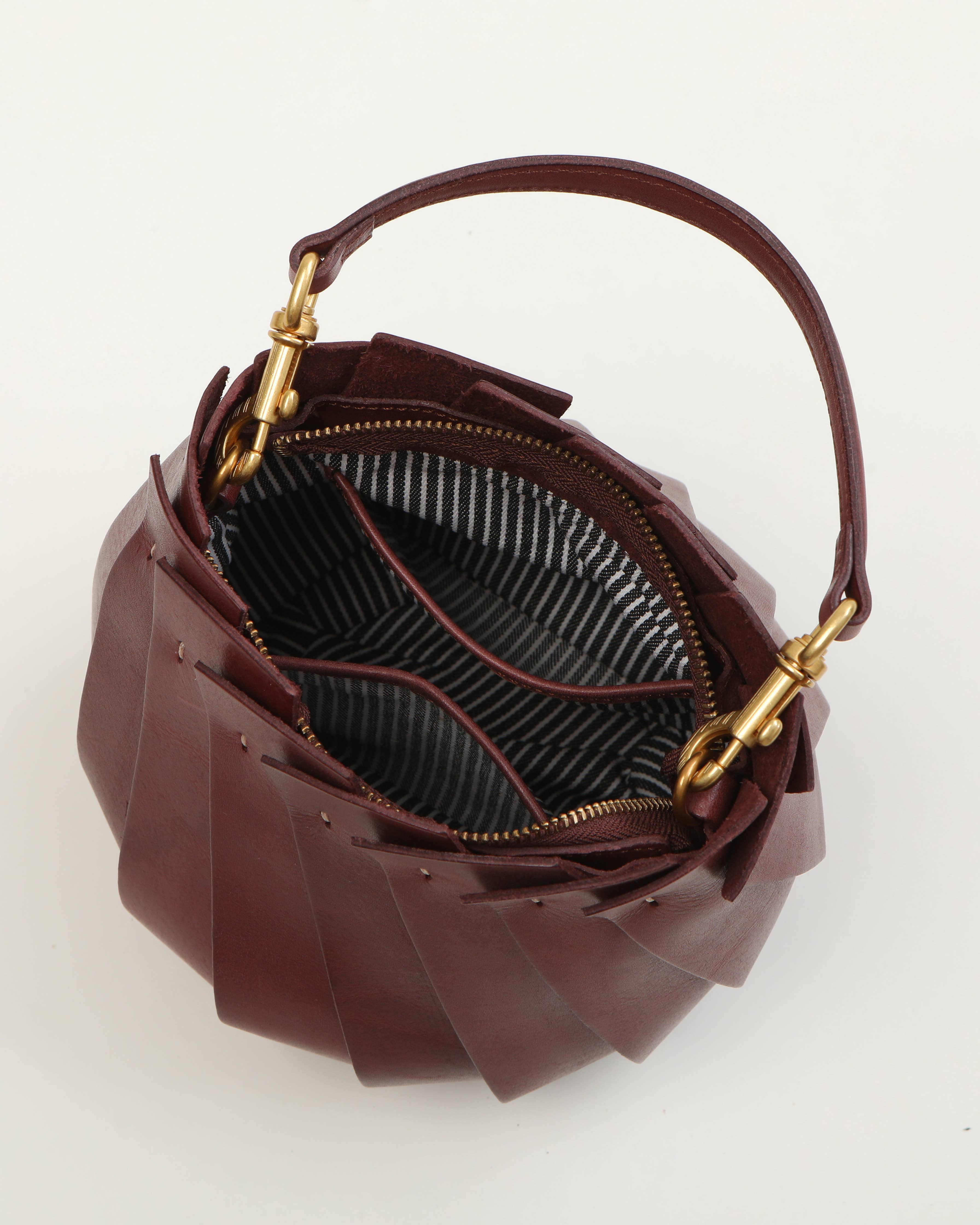 UPPDOO - Wholesale Top Handle Bag - Women's - Bloom Bucket Tote - Chestnut3