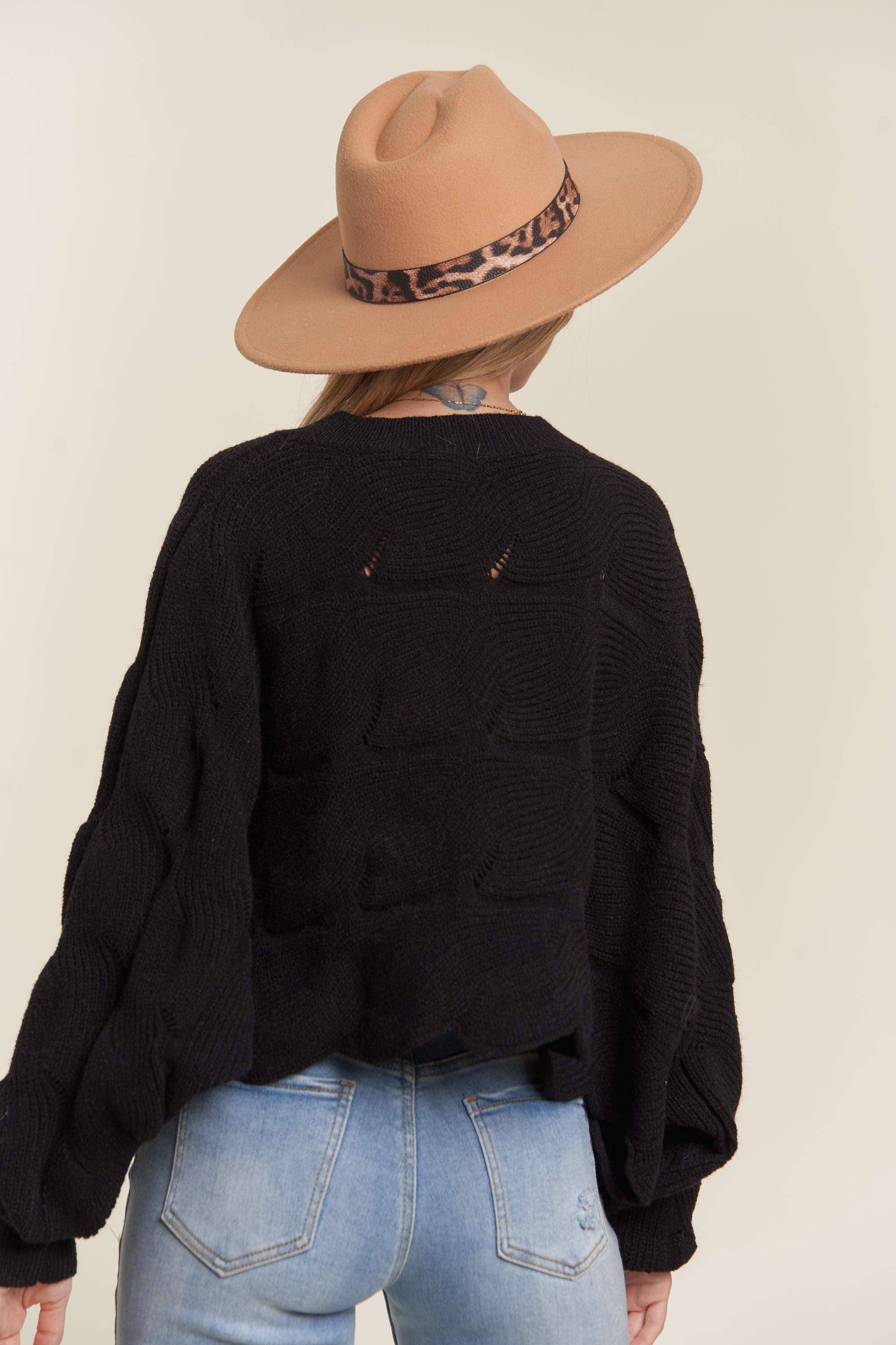 Madelyn – wholesale Pullovertröja - Dam – LESW3443-TRÖJA I LÖS PASSFORM MED KAMMUSSLINGSFÅLL8