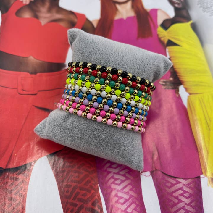 Bracciale Neon Beads per la vendita all'ingrosso da parte di E ACCESORIES JEWERLY