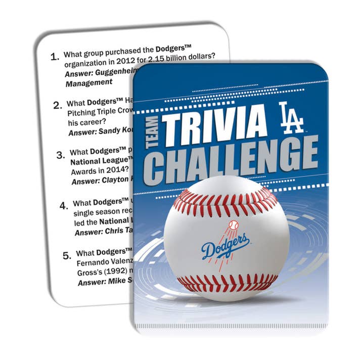 Masterpieces Puzzles - Wholesale Card Game - Los Angeles Dodgers Trivia Challenge