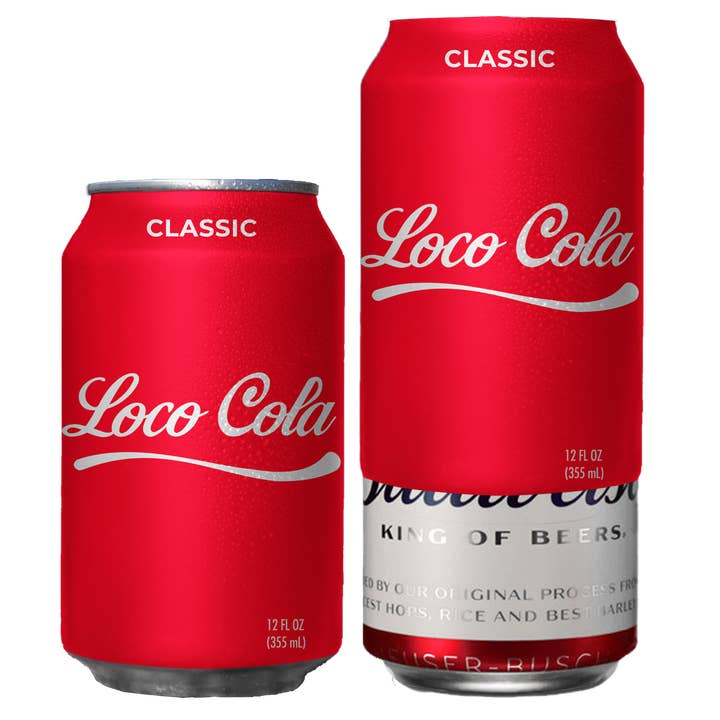 Beersy – Engroshandel Drikkedunke – „Loco Cola“ Silikone Can Cooler, Koozie, Kan Holder