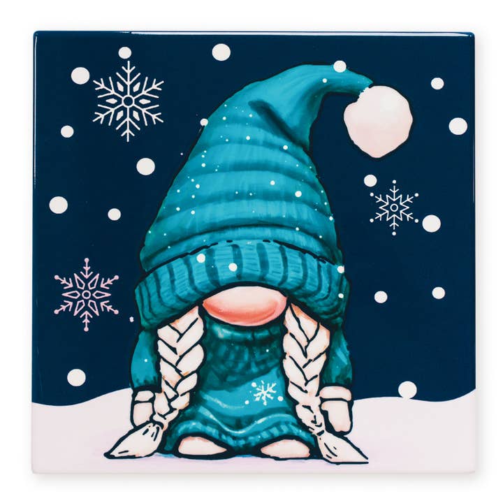 Fru Jul Gonk Fyrkantig Keramisk Grytunderlägg 20 x 20 cm för wholesale av Art of Arora