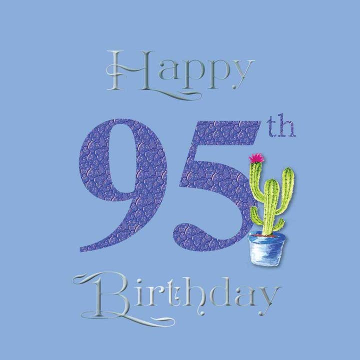 Zaquarella – Großhandel Geburtstagskarten – Glückwunschkarte zum Geburtstag — Alter fünfundneunzig (95)1