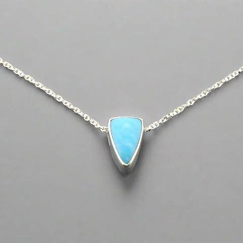 Turkos Spearhead hänge Halsband - Sterling Silver för wholesale av Makers & Providers