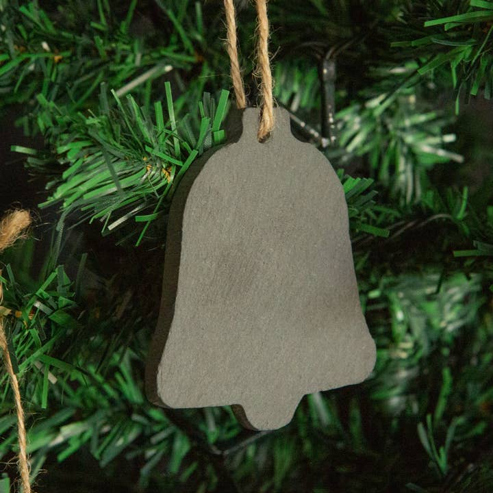Rinkit Pty Ltd - Wholesale Ornament - Slate Christmas Tree Decoration - Bell - By Nicola Spring3