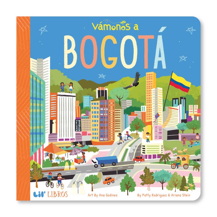 VÁMONOS: Bogotá (Bilingual: English and Spanish) for wholesale by Lil' Libros ~ Bilingual Children's Books & Games