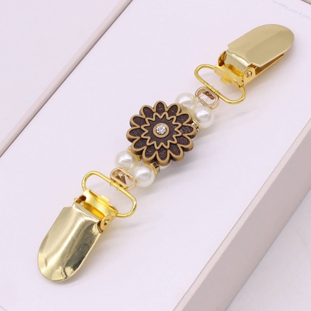 ACCITY - Wholesale Scarf Clip - Women's - POPULAR HIGH-GRADE PEARL SWEATER CLIP SHAWL CLIP_CWMM22077