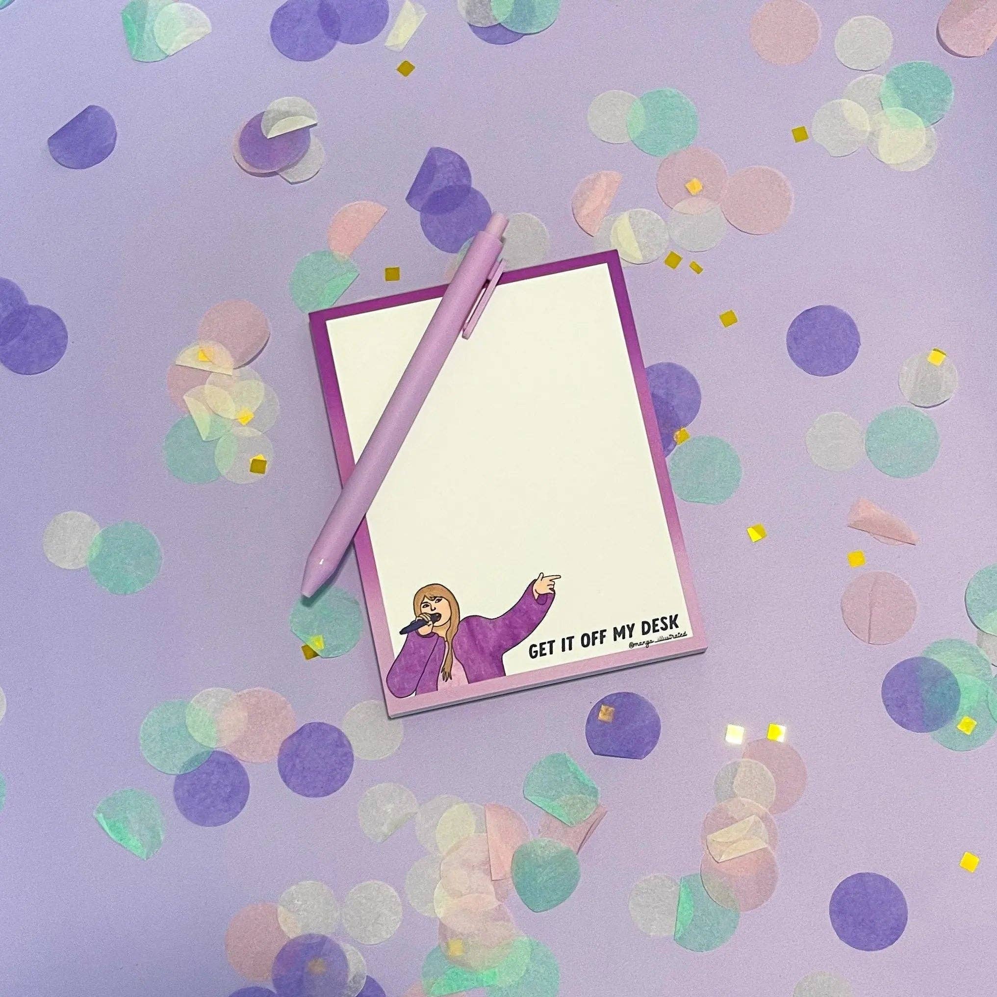 MangoIllustrated - Wholesale Notepad - Get it off my desk notepad2