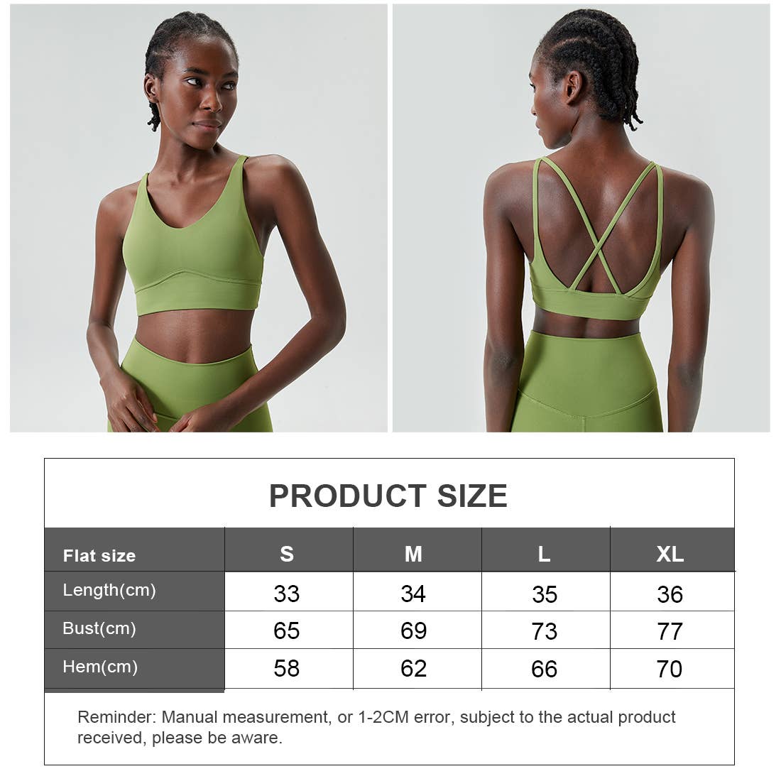 Sodalemon - Wholesale Sports Bra - Women's - Cross Back High Support Yoga Top Fitness Sport Bra2
