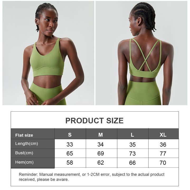 Sodalemon - Wholesale Sports Bra - Women's - Cross Back High Support Yoga Top Fitness Sport Bra2