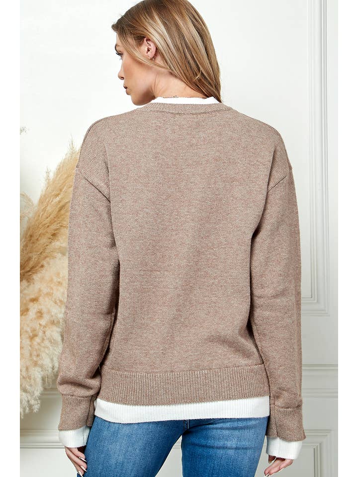 Cezele - Vendita all'ingrosso Maglione tricot - Donna - Maglione in maglia a maniche lunghe - 100% acrilico20