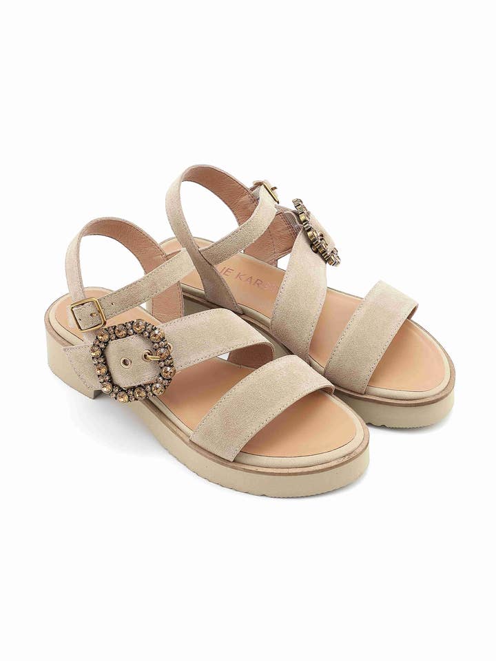 VALANCIA sandaal met siergesp voor wholesale door Emilie Karston